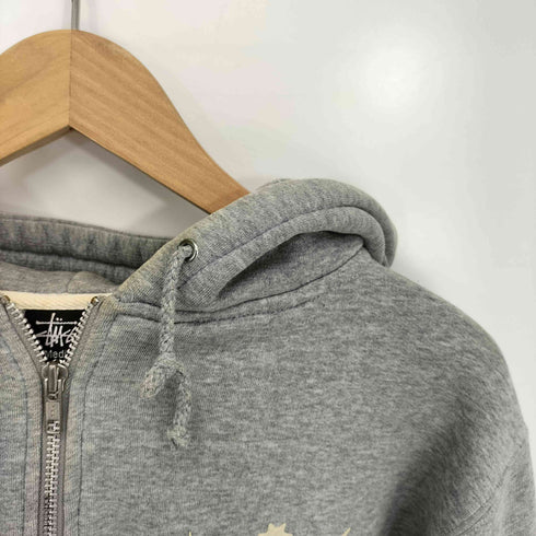 ステューシー Stussy 00s INTERNATIONAL クロスサーベル 両面プリント ジップアップ パーカー メンズ import:M