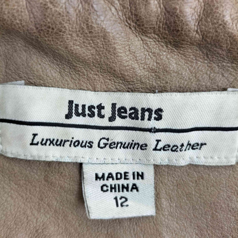 Just Jeans マルチポケット レザー ダブルライダースジャケット Y2K レディース 12