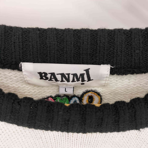 banmi キャラクター ラグラン ニット レディース import:L
