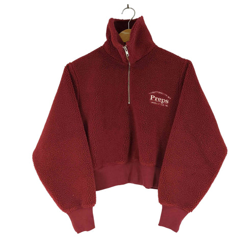 マウジー moussy HALF ZIP BOA プルオーバー レディース FREE