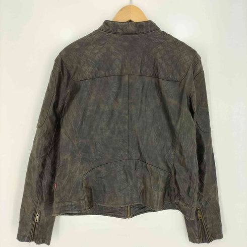 リーバイス Levis フェイクレザー シングルライダースジャケット メンズ import:XL