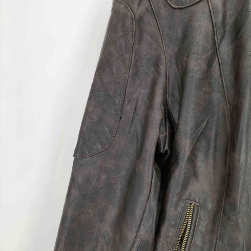 リーバイス Levis フェイクレザー シングルライダースジャケット メンズ import:XL