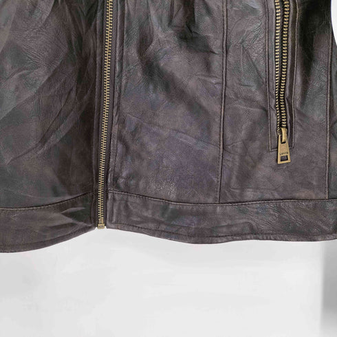 リーバイス Levis フェイクレザー シングルライダースジャケット メンズ import:XL