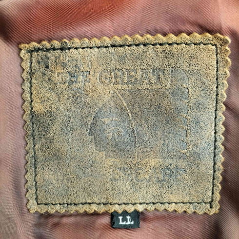 THE GREAT ESCAPE ファー着脱 シープレザー G-1型 フライトジャケット メンズ LL