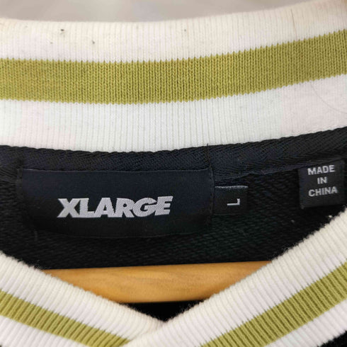 エクストララージ XLARGE BASEBALL LOGO EMBROIDERED V NECK SWEATSHIRT メンズ import:L