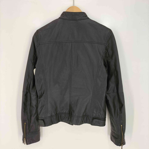 ザラ ZARA TRF トラファルック レザー シングルライダースジャケット レディース import:S