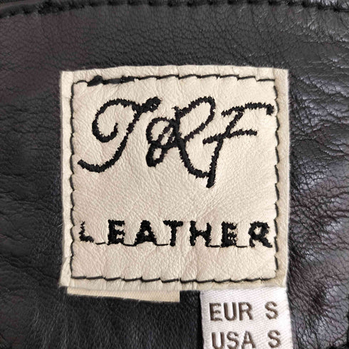 ザラ ZARA TRF トラファルック レザー シングルライダースジャケット レディース import:S