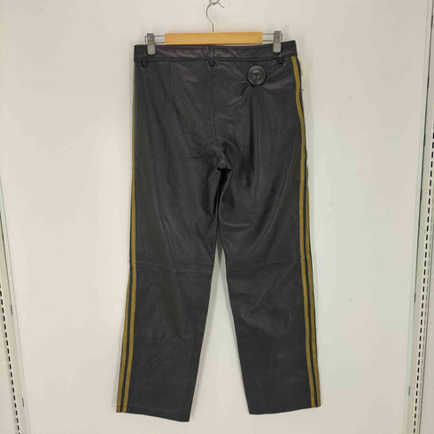 アディダス adidas 羊革 トレフォイルロゴ レザートラックパンツ メンズ 0