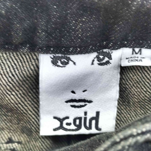 エックスガール X-girl LOW RISE CARGO POCKET DENIM PANTS レディース M