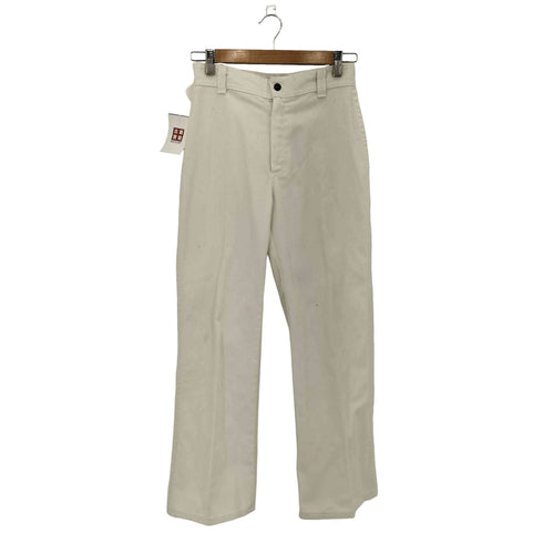 CLICHE 70s 42 TALONジップ センタープレス ストレートデニムパンツ レディース