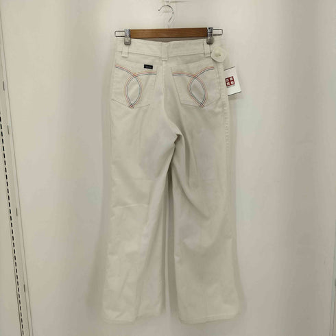 CLICHE 70s 42 TALONジップ センタープレス ストレートデニムパンツ レディース