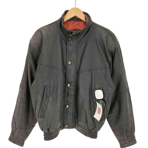 SESTIERE ラムレザー スタンドカラー 比翼ジップ ジャケット メンズ