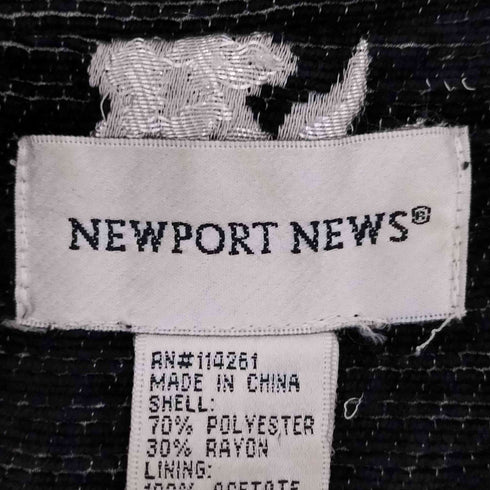 NEWPORT NEWS ポリレーヨン 刺繍デザイン 総柄コート レディース 22W