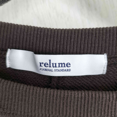 ジャーナルスタンダードレリューム JOURNAL STANDARD relume 26SS オーバーサイズロングスウェット レディース FREE