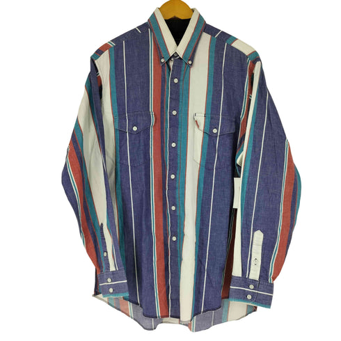 ラングラー Wrangler L/S ストライプ シャツ メンズ JPN:XL