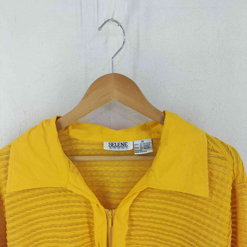 SELENE ロシア製 チュール ボーダー ジップアップ シャツ メンズ 3XL