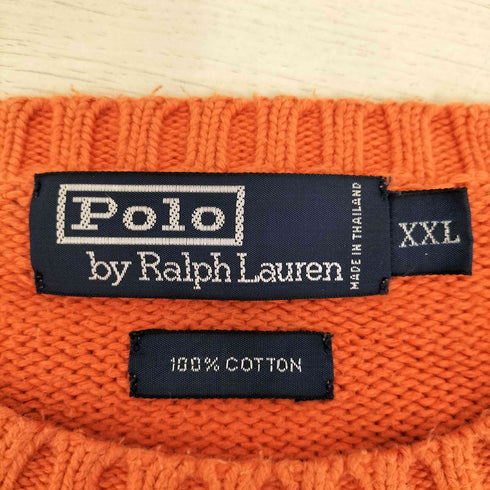 ポロバイラルフローレン Polo by RALPH LAUREN 90s ポニー刺繍コットンニット メンズ JPN:XXL