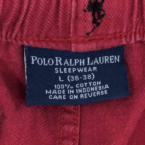 ポロラルフローレン POLO RALPH LAUREN スモールポニー総ロゴ SLEEPWEAR パンツ メンズ JPN:L