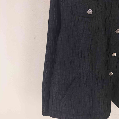Ruby Rd シワ加工 タックボタンシャツ レディース