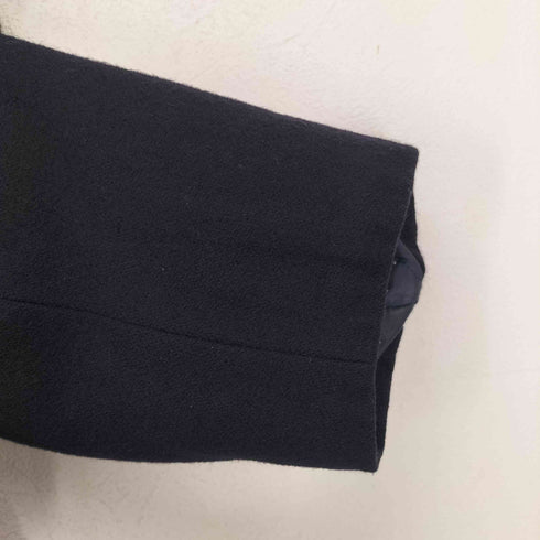 ロイヤルネイビー ROYAL NAVY BLUE 5 金ボタン ショールカラー キルティング裏地 ウール ピーコート メンズ import:L