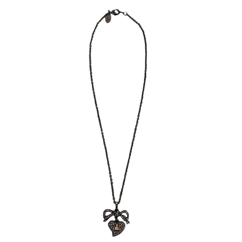 ヴィヴィアンウエストウッド Vivienne Westwood ボウアンドアシメティックハートペンダント レディース