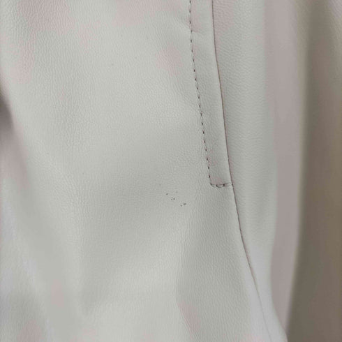 ザラ ZARA フェイクレザー ダブルライダースジャケット レディース import:L