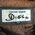 DISCO genuine leather 本革 襟ボア 裏地キルティング ライダースジャケット メンズ 40
