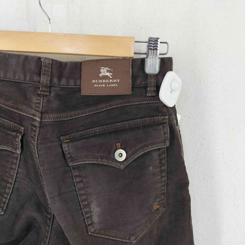 バーバリーブラックレーベル BURBERRY BLACK LABEL ボタンフライ コーデュロイ パンツ メンズ 70