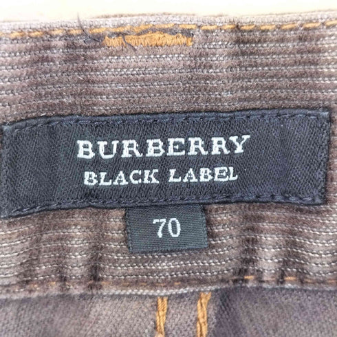 バーバリーブラックレーベル BURBERRY BLACK LABEL ボタンフライ コーデュロイ パンツ メンズ 70