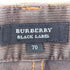 バーバリーブラックレーベル BURBERRY BLACK LABEL ボタンフライ コーデュロイ パンツ メンズ 70