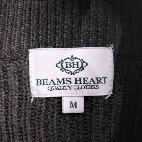 ビームスハート BEAMS HEART 畦編み ハイネック ニット プルオーバー メンズ import:M