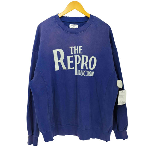 チャオパニック Ciaopanic RePRODUCTION LABEL フロッキープリント ロゴ オーバースウェット メンズ FREE