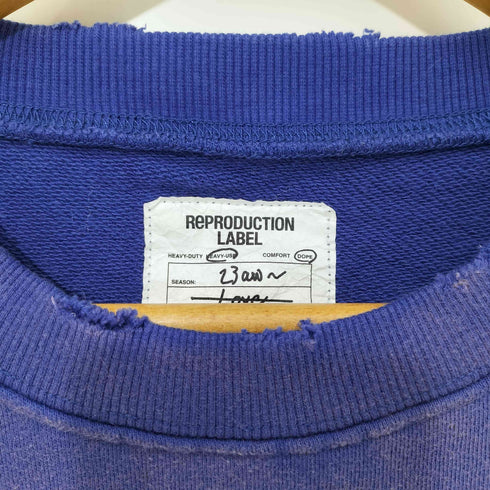 チャオパニック Ciaopanic RePRODUCTION LABEL フロッキープリント ロゴ オーバースウェット メンズ FREE