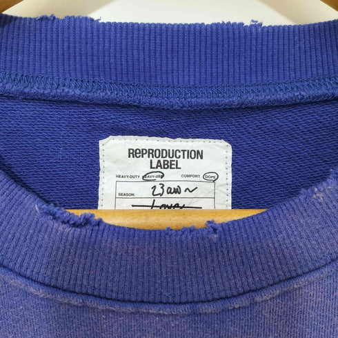 チャオパニック Ciaopanic RePRODUCTION LABEL フロッキープリント ロゴ オーバースウェット メンズ FREE