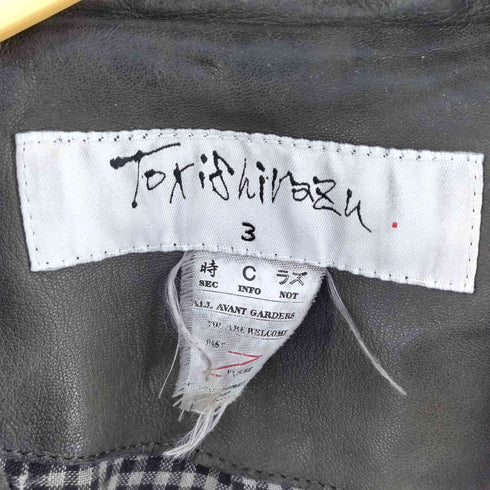 Tokishirazu 時しらず ダブルライダース レザージャケット メンズ JPN:3