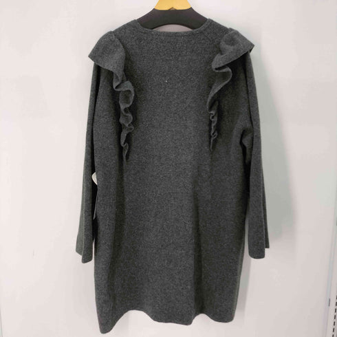 ザラ ZARA Ruffled Knit Coat レディース import:L