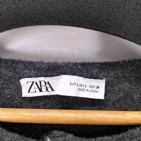 ザラ ZARA Ruffled Knit Coat レディース import:L