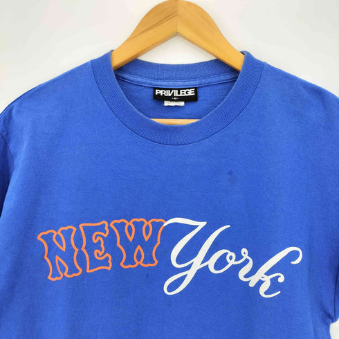 プリビレッジ PRIVILEGE NEW YORK プリント クルーネック Tシャツ メンズ JPN:M