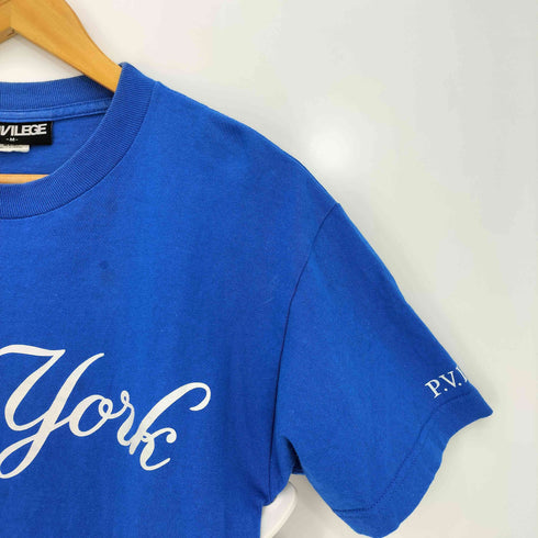 プリビレッジ PRIVILEGE NEW YORK プリント クルーネック Tシャツ メンズ JPN:M