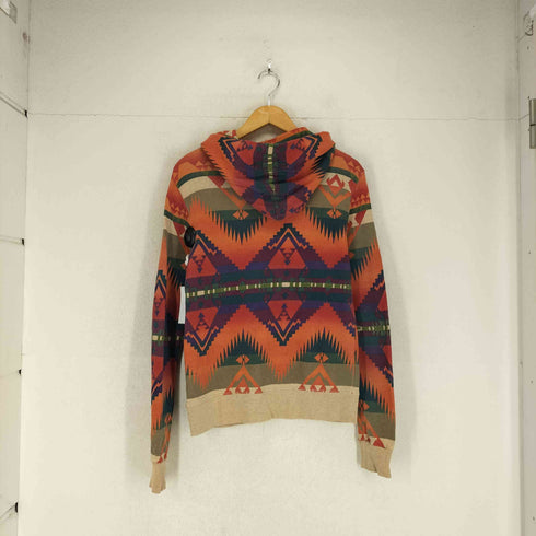 デニムアンドサプライラルフローレン DENIM&SUPPLY RALPH LAUREN 星条旗刺繍ネイティブ柄プルオーバーパーカー メンズ XS