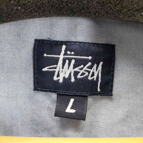 ステューシー Stussy 90S OLD USA製 レギュラーカラー S/S シャツ メンズ import:L