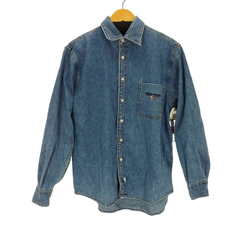 ポロスポーツラルフローレン POLO SPORT RALPH LAUREN 90S 香港製 刺繍デニムシャツ メンズ import:S