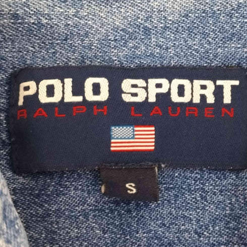 ポロスポーツラルフローレン POLO SPORT RALPH LAUREN 90S 香港製 刺繍デニムシャツ メンズ import:S