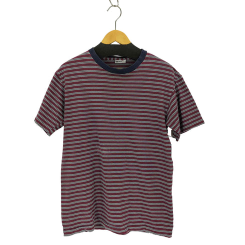 ベーシックエディションズ BASIC EDITIONS 90S シングルステッチ クルーネックマルチボーダーTシャツ メンズ