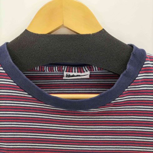 ベーシックエディションズ BASIC EDITIONS 90S シングルステッチ クルーネックマルチボーダーTシャツ メンズ