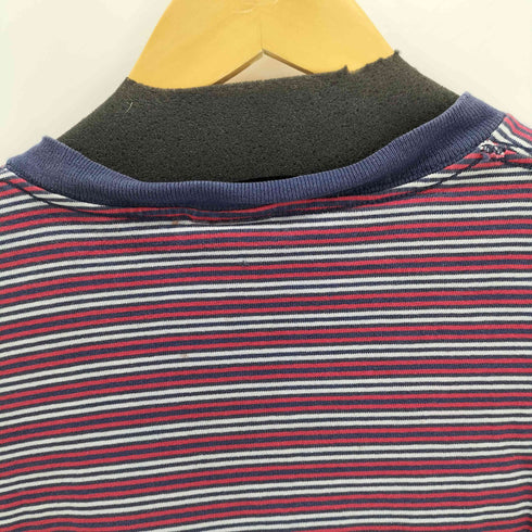 ベーシックエディションズ BASIC EDITIONS 90S シングルステッチ クルーネックマルチボーダーTシャツ メンズ