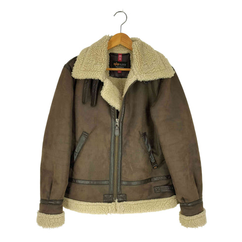 アルファインダストリーズ ALPHA INDUSTRIES B-3 FAKE MOUTON JACKET メンズ import:M