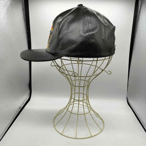 エヌエフエル NFL アメフト 旧 チーム ロゴ 刺繍 6パネル オール レザー スナップバック キャップ メンズ ONE SIZE