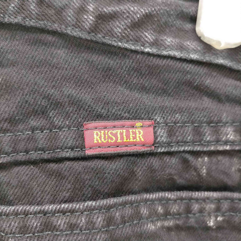 ラスラー RUSTLER 00S メキシコ製 抜染 タイダイ 加工 先染め ブラック デニム パンツ メンズ 32×30
