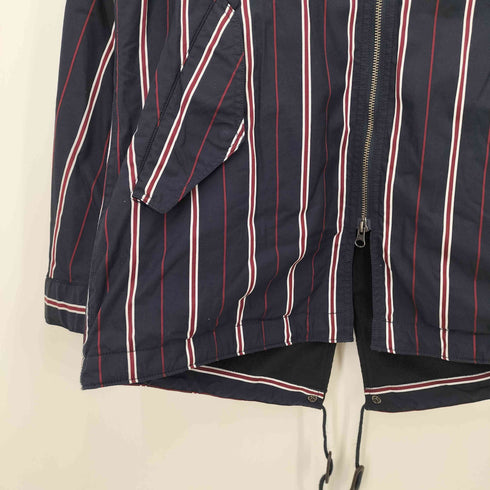 フレッドペリー FRED PERRY ストライプ フィッシュテール モッズコート 裏地フリース メンズ JPN:S